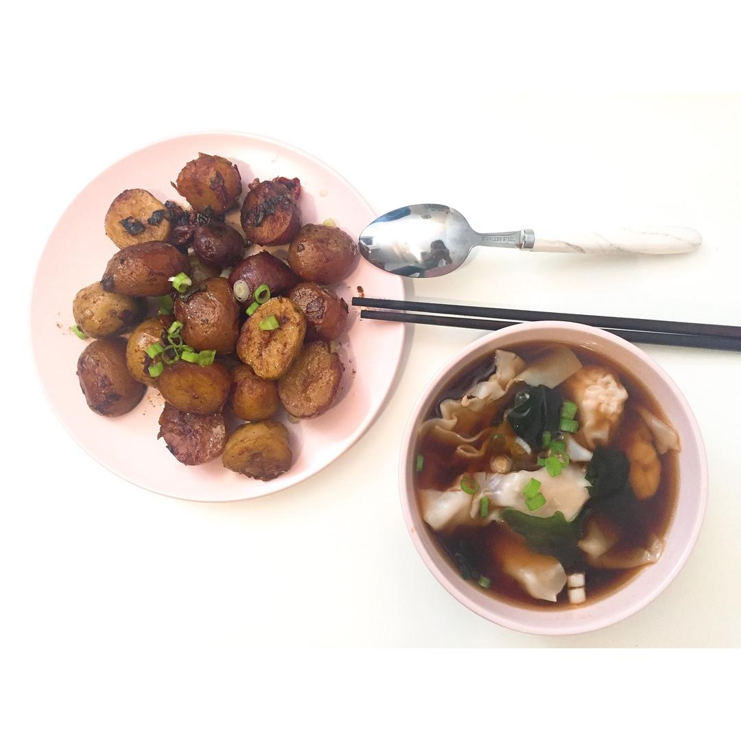 孜然香辣煎小土豆