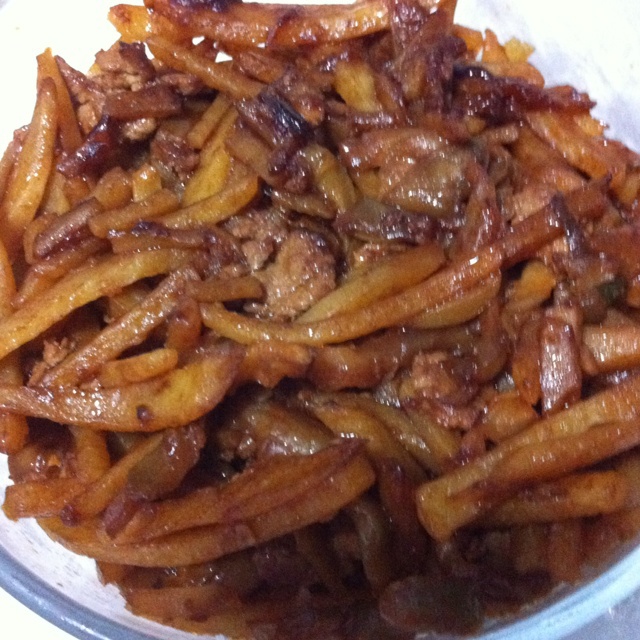 榨菜土豆肉丝面浇头