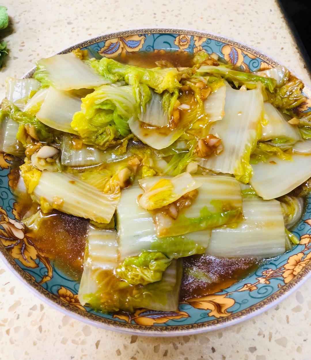 鲜嫩可口的蒜蓉大白菜
