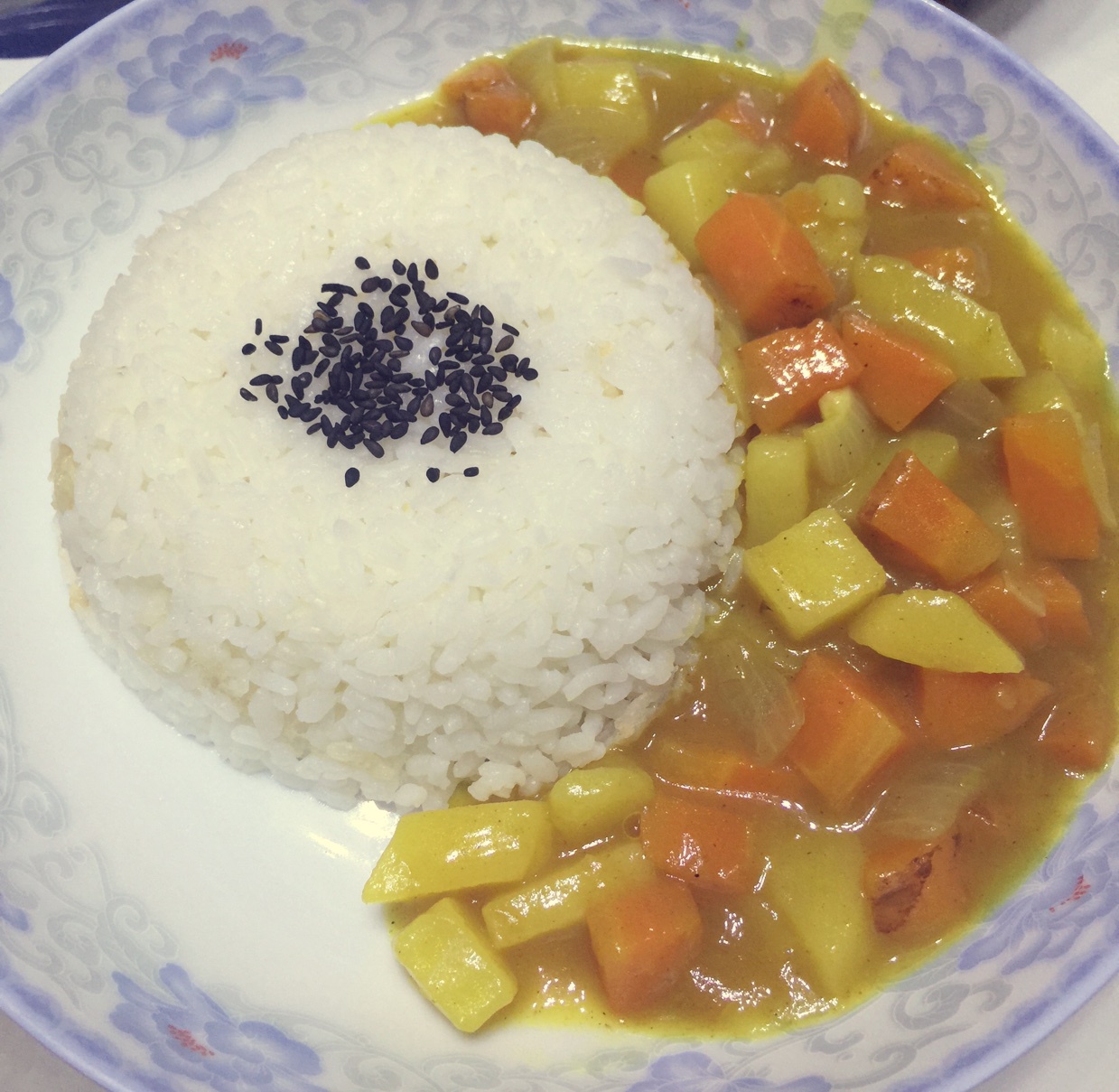 素咖喱饭