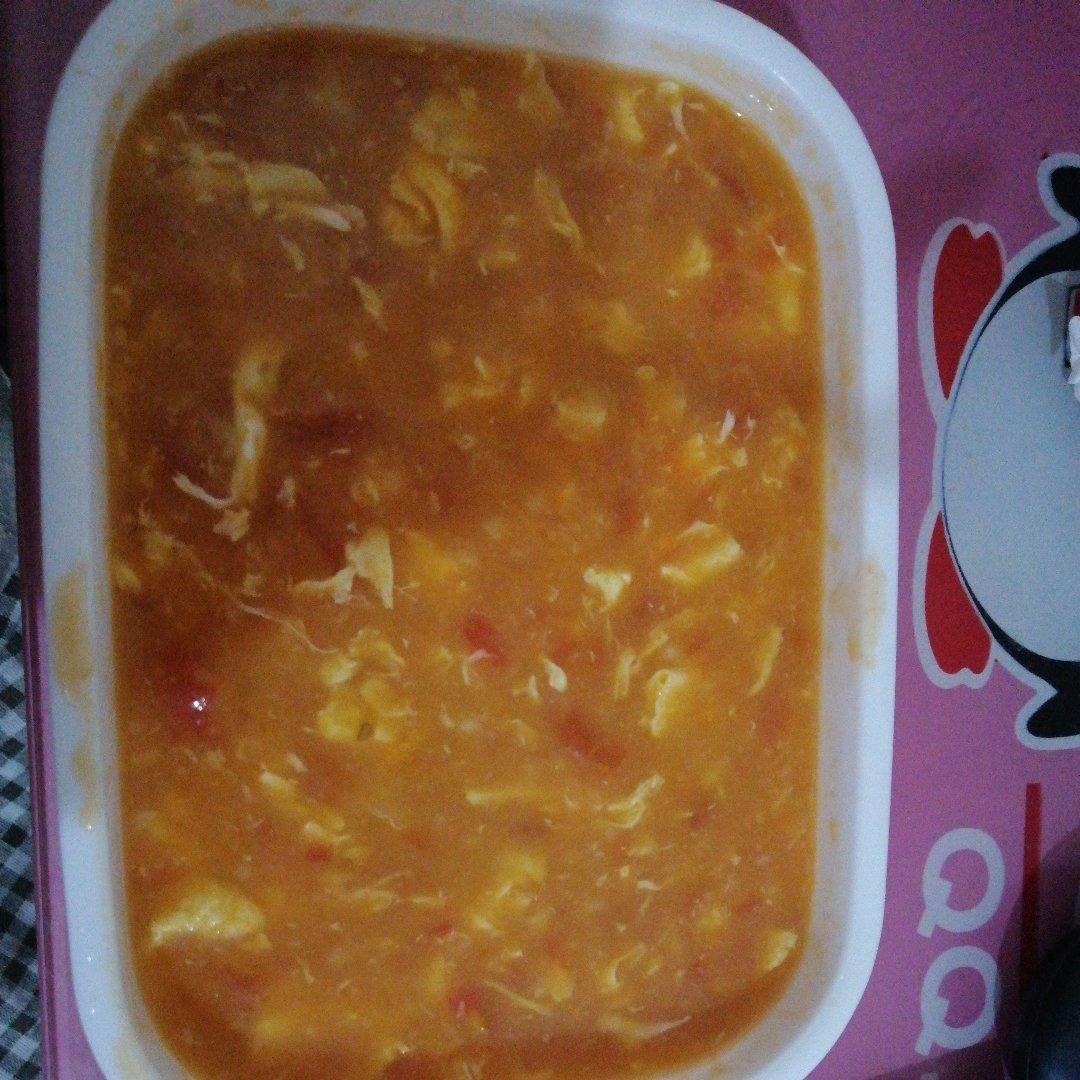 不用揉面就能吃的美味面食——西红柿小鱼面疙瘩