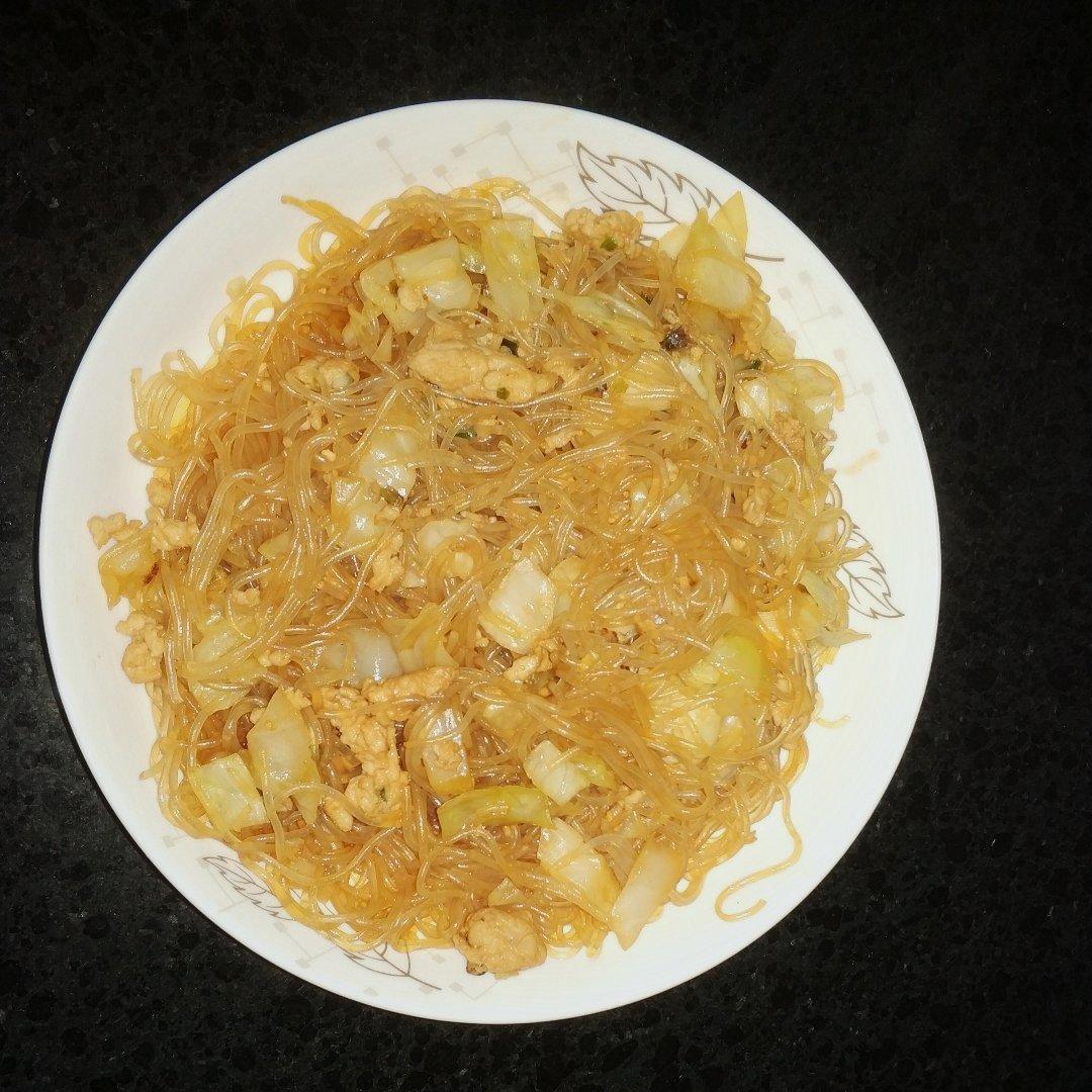 肉末（肉丝）炒粉丝