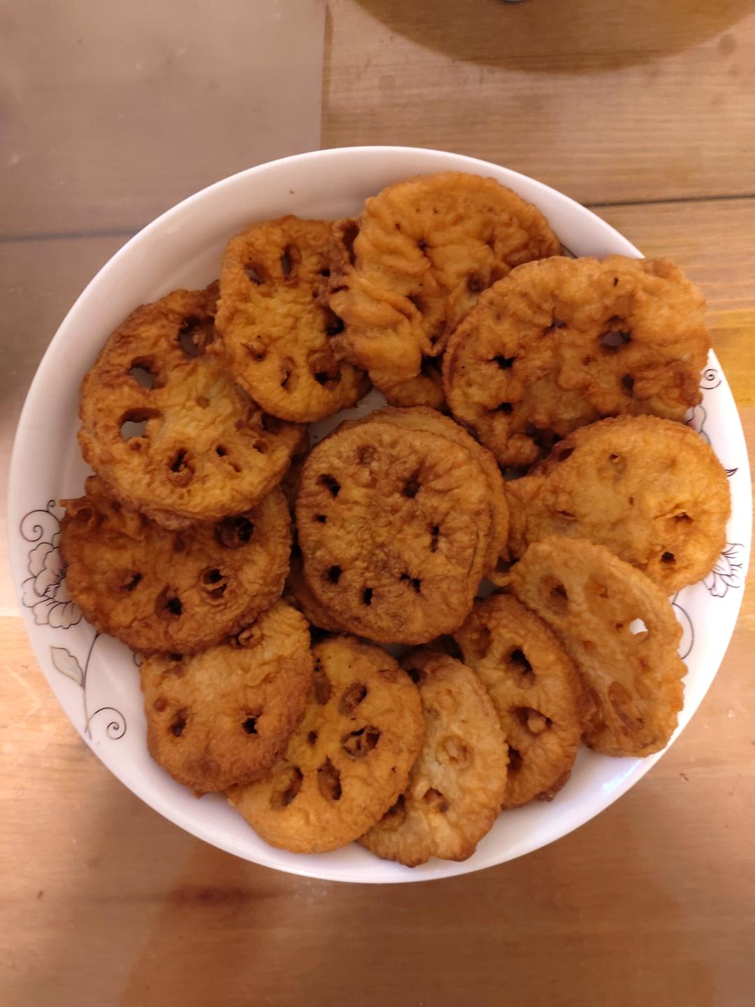 炸藕夹(素)教你做酥脆不夹肉的素炸藕夹