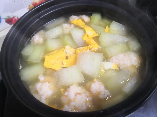 冬瓜虾丸汤的做法