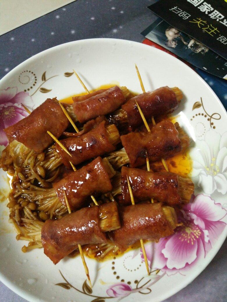 金针菇培根卷