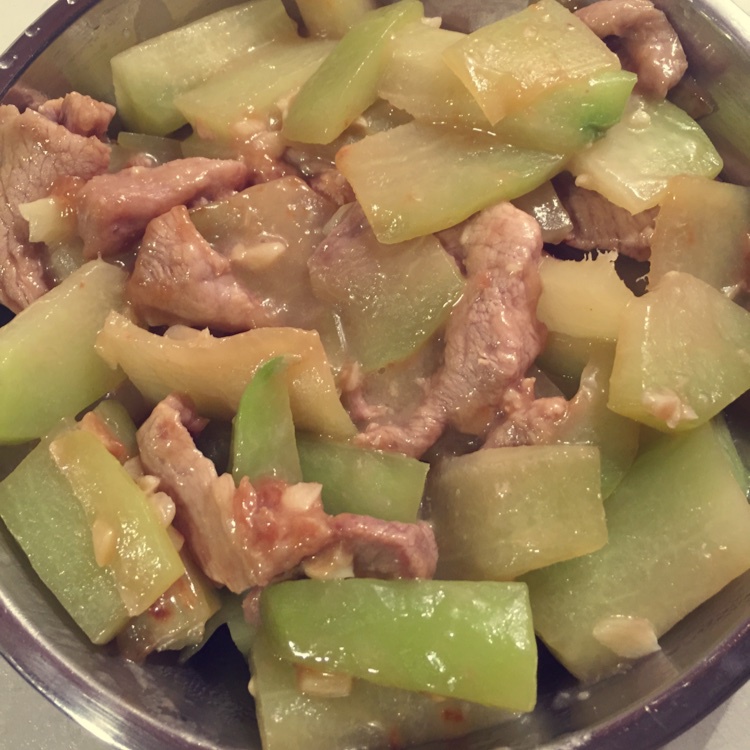 佛手瓜炒肉片