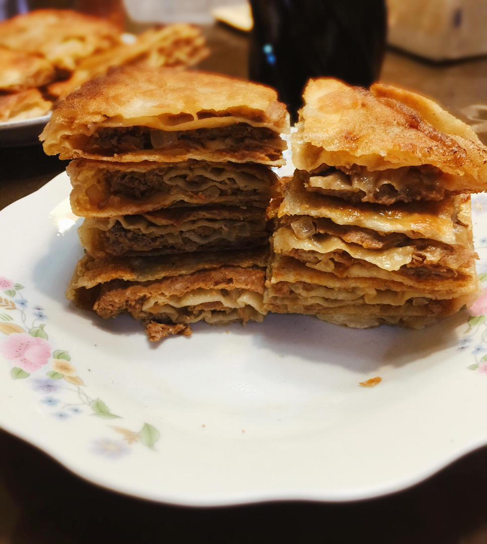 超好吃的老北京千层肉饼