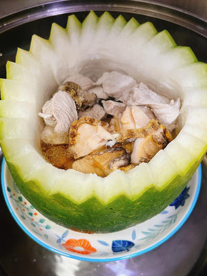 消暑冬瓜盅 广东名菜的做法 步骤5
