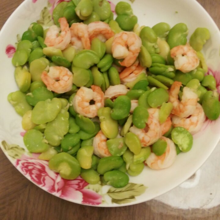 蚕豆炒虾仁