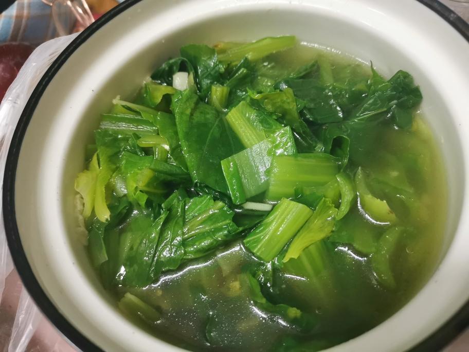 微波炉版快手小白菜汤