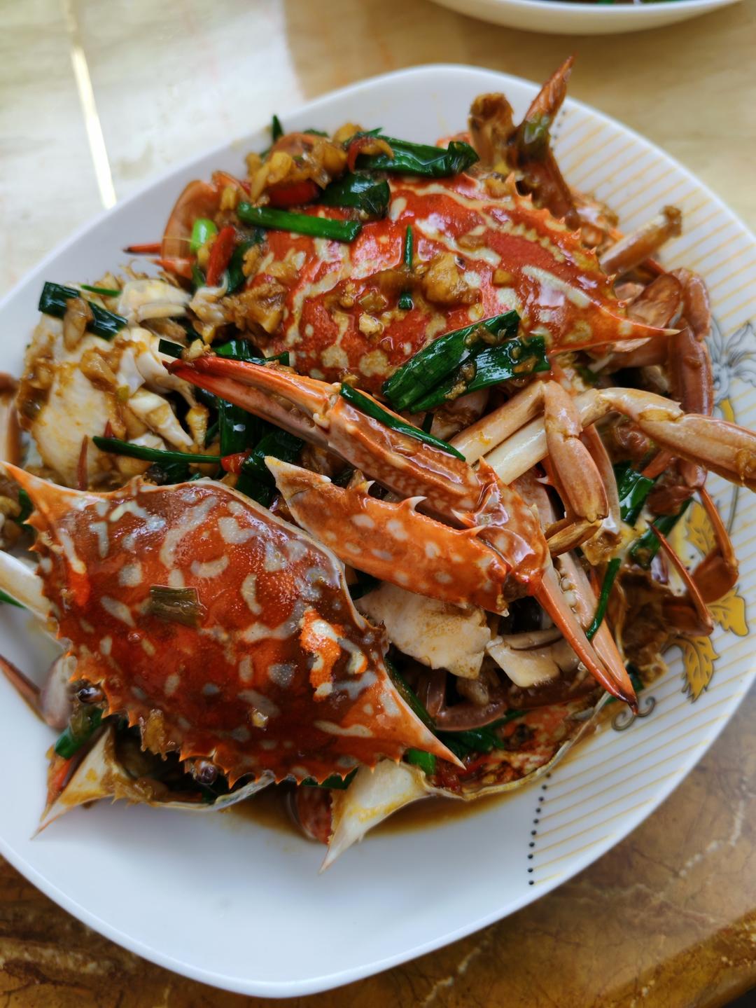 爆炒香辣沙蟹