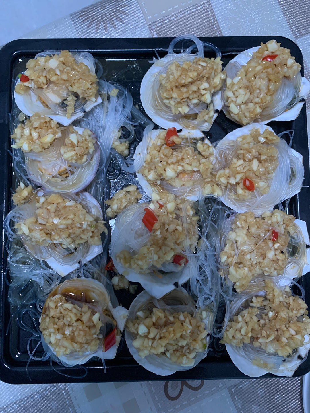 零失败的蒜蓉粉丝蒸扇贝