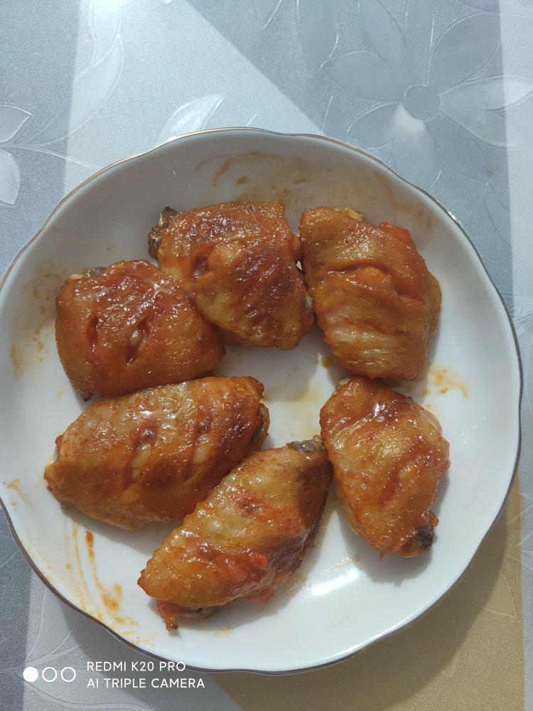 奥尔良烤鸡翅 还没摆盘就被抢光了