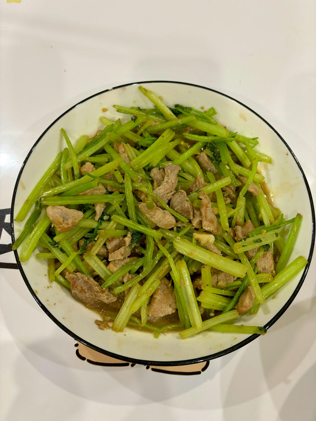 芹菜炒肉丝
