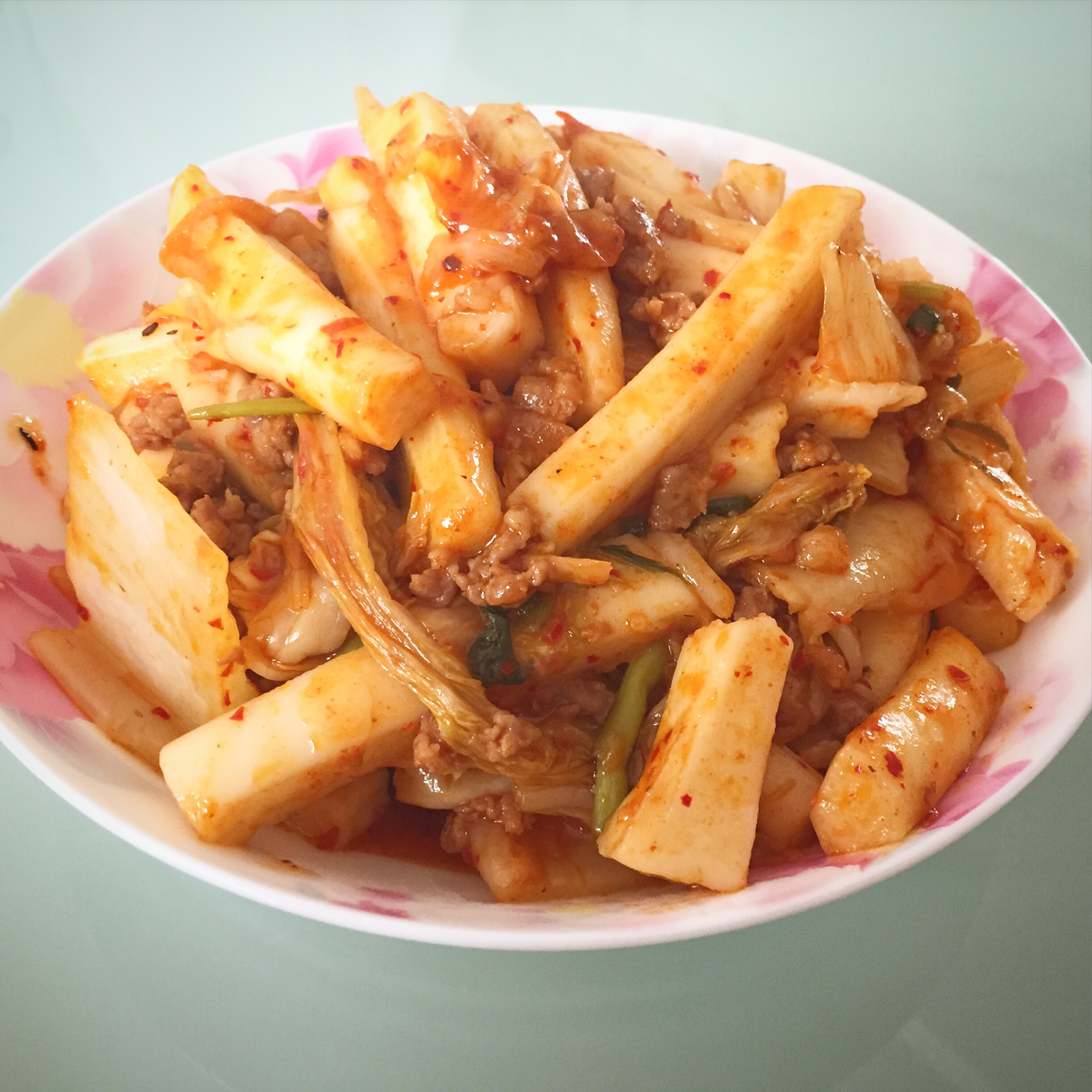 泡菜炒年糕