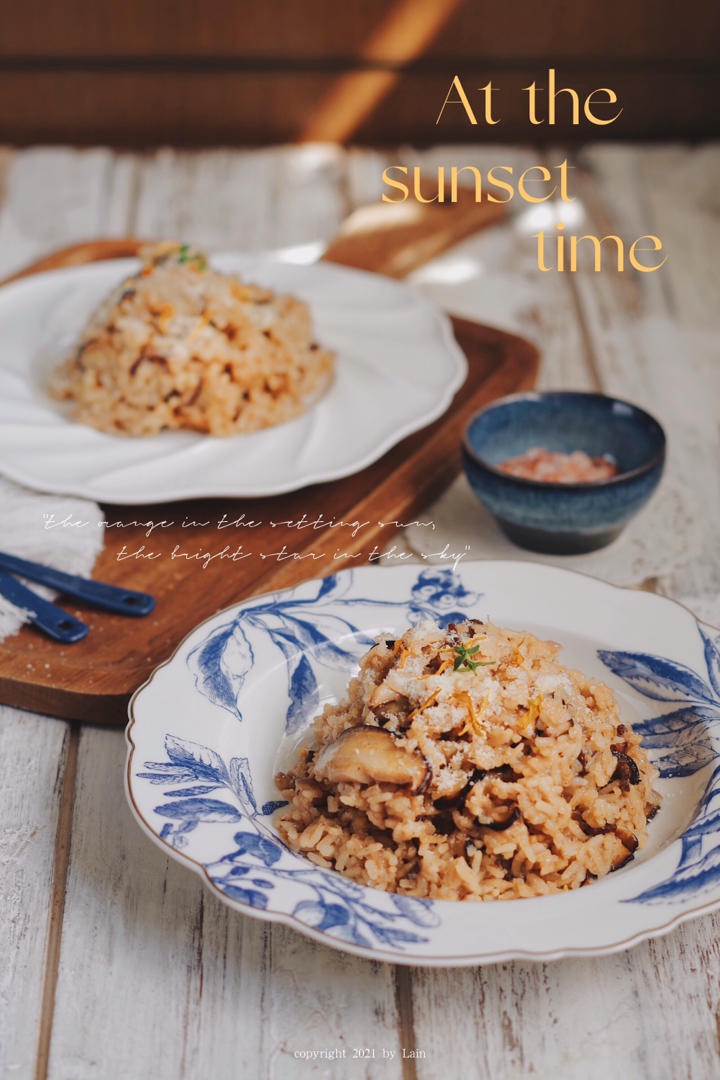 在家米其林『意大利菌菇烩饭Risotto』