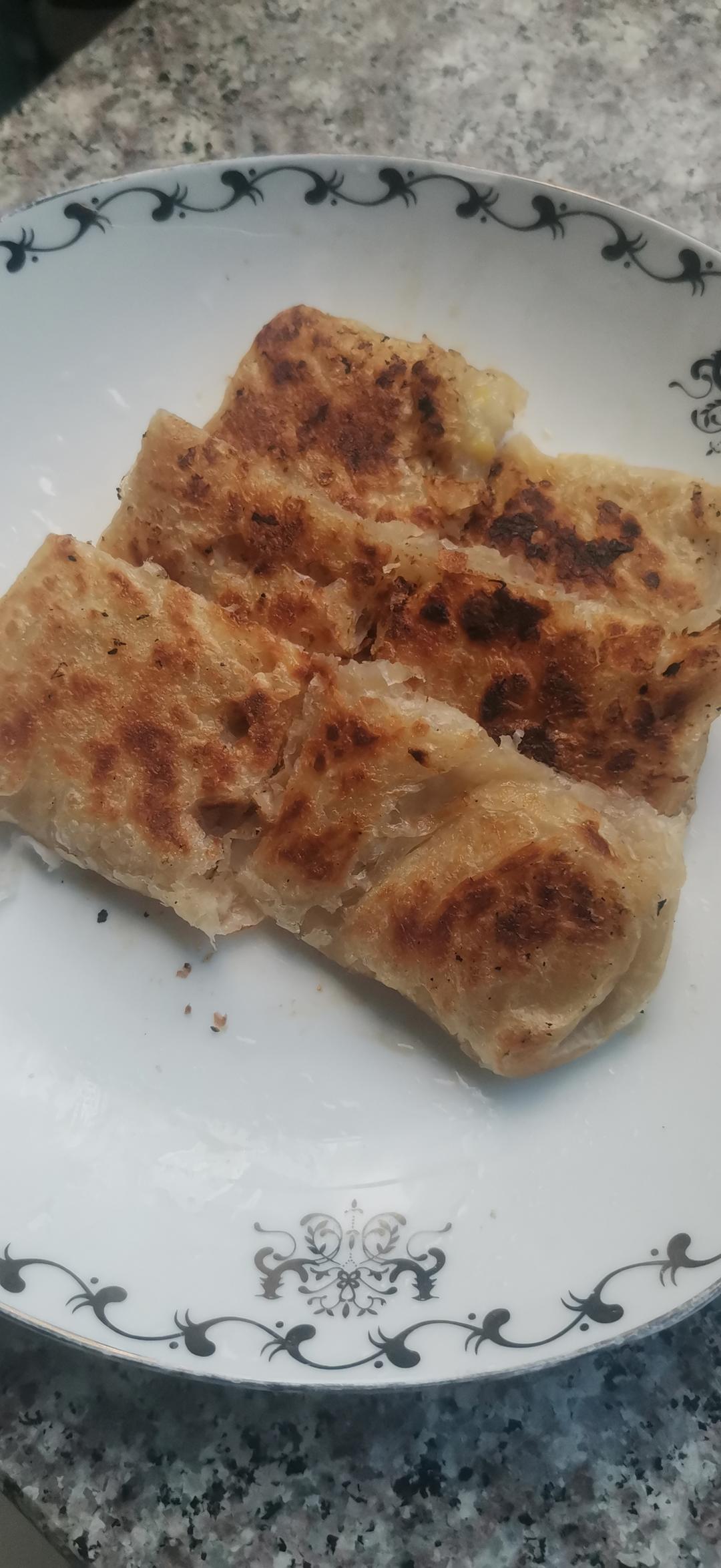 10分钟平底锅爆浆香蕉饼🍌也太好吃了！