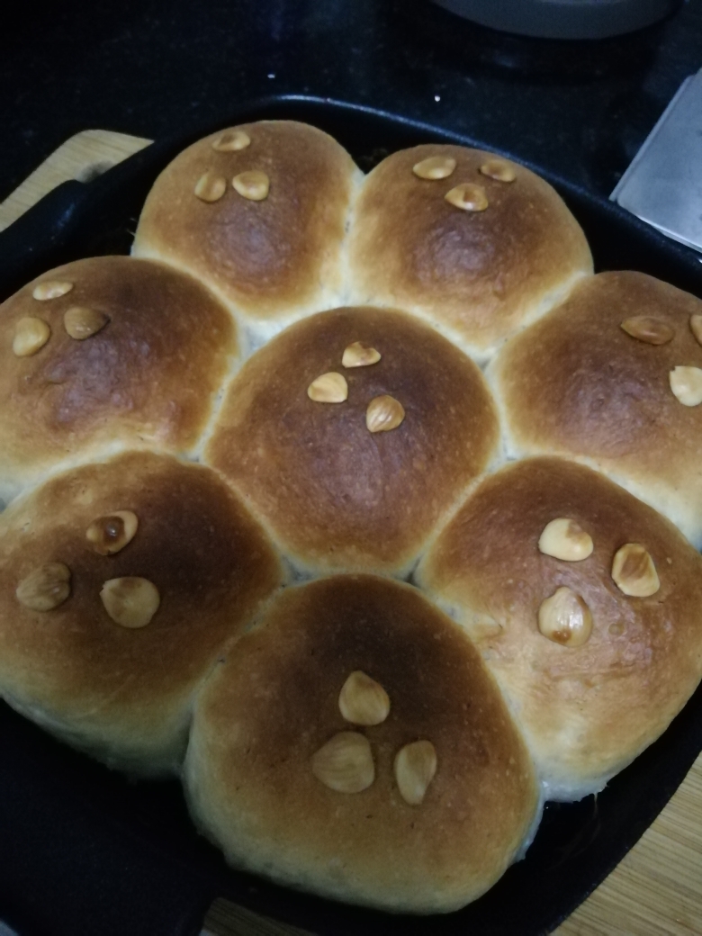 椰浆泡浆小面包（面包机与小烤箱合作）的做法 步骤4