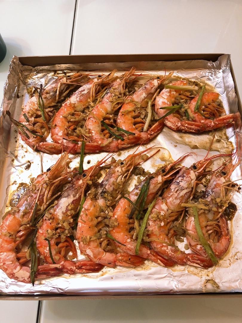 盐烤阿根廷红虾