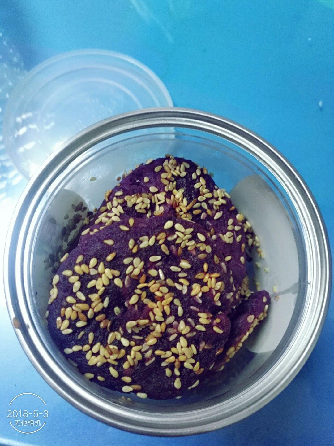 减肥必备紫薯饼
