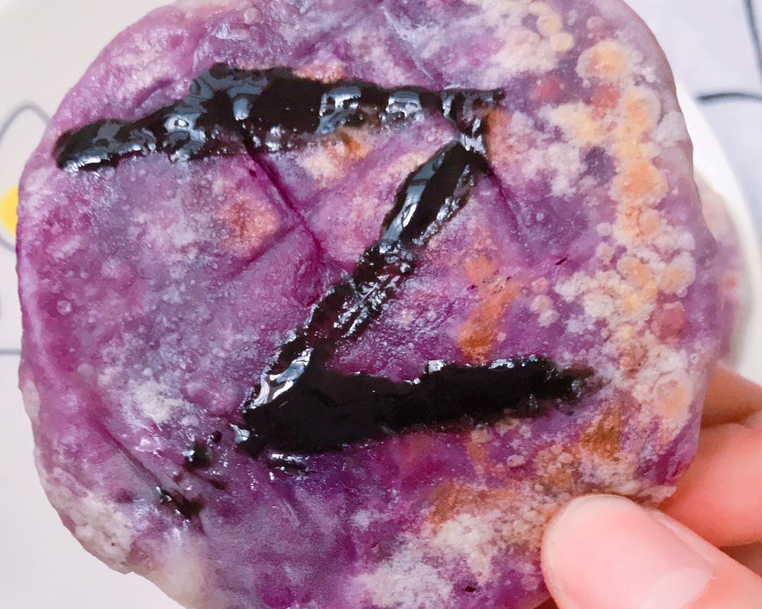 紫薯饺子饼的做法