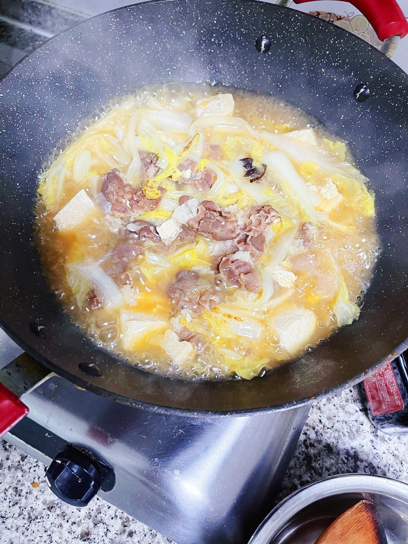白菜冻豆腐乱炖