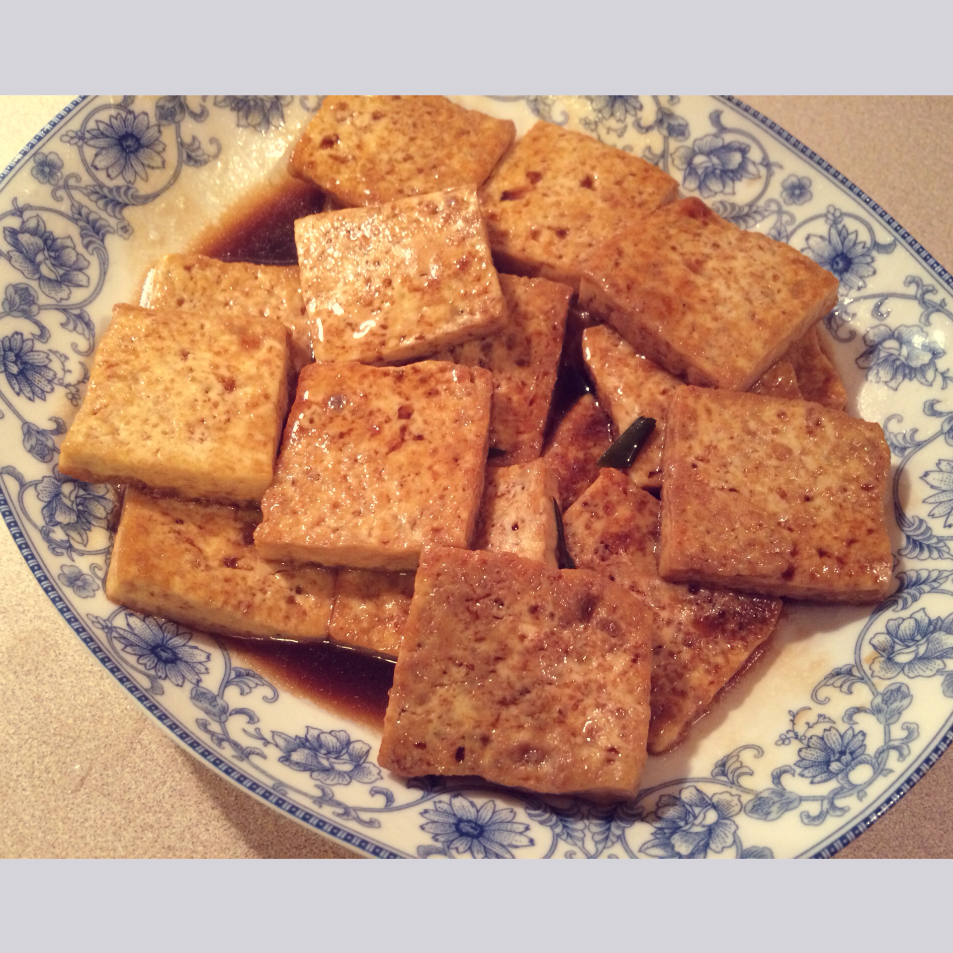 葱烧豆腐