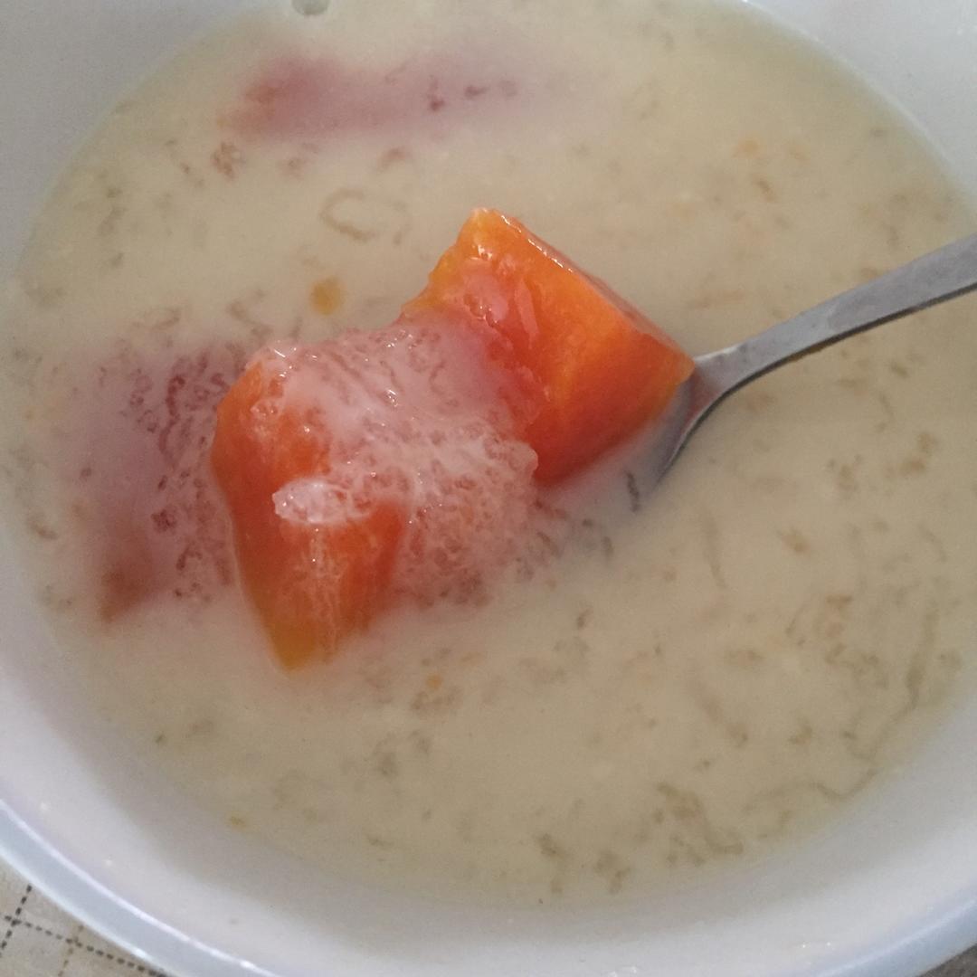木瓜鲜奶炖雪燕