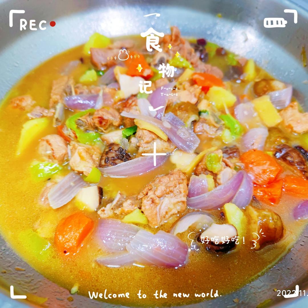 红烧排骨炖土豆🥔胡萝卜🥕