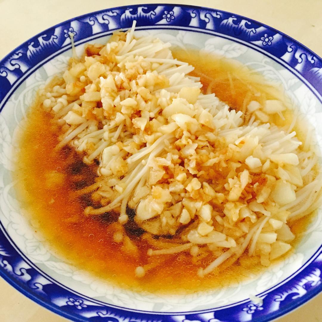 蒜蓉蒸金针菇