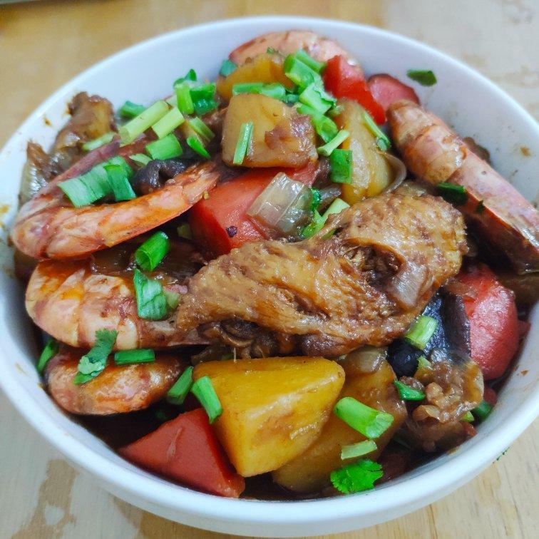 啤酒鲜虾鸡翅煲