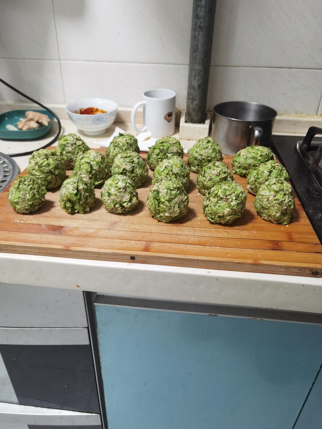 榆钱窝窝（蒸出来还是翠绿色哦）㊙️