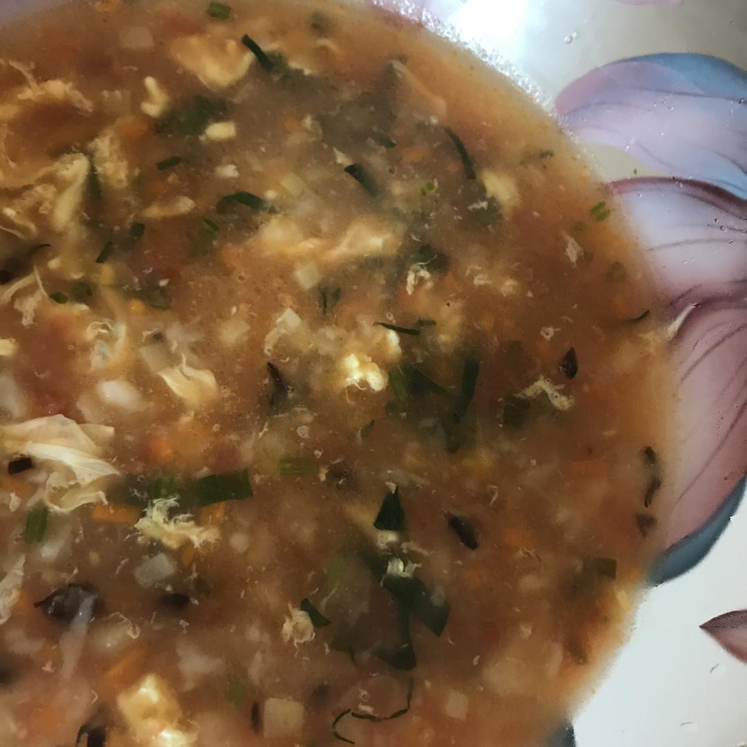 西红柿鸡蛋疙瘩汤