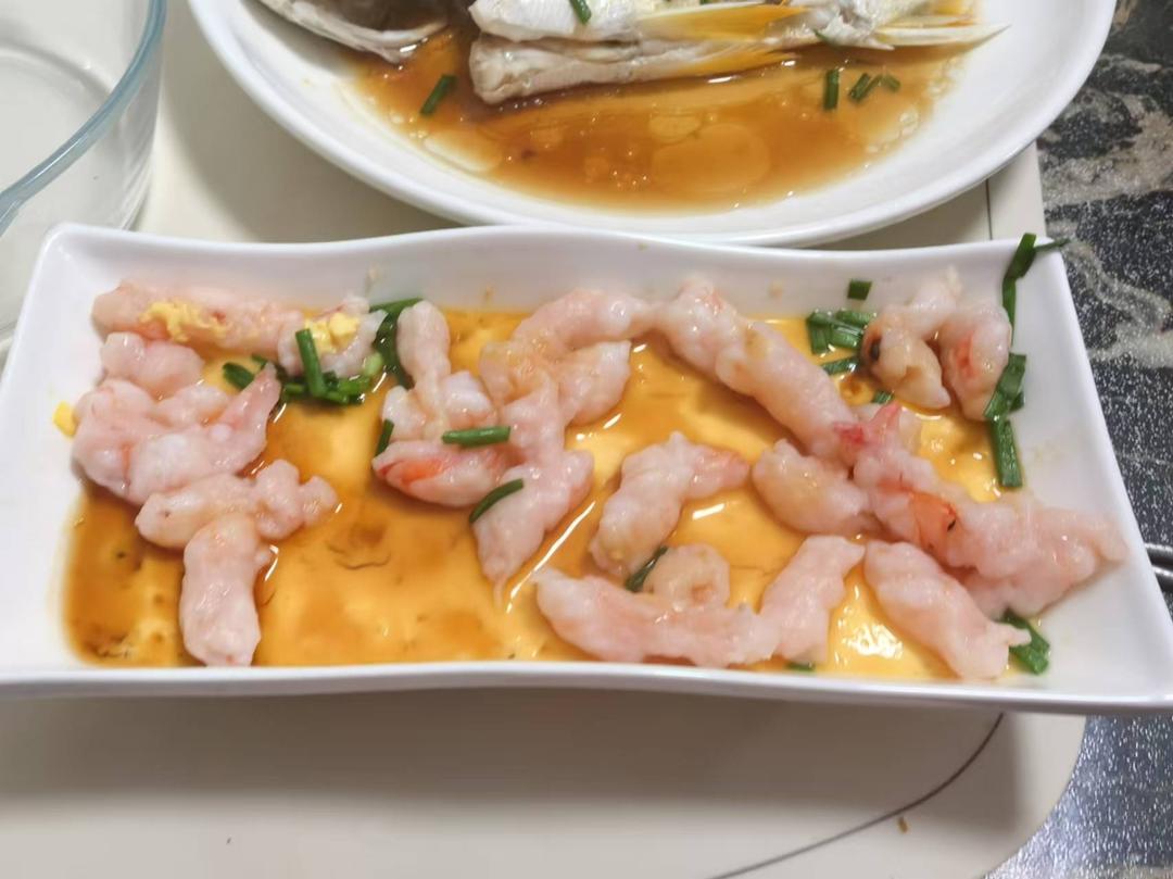 虾滑蒸蛋～最适合小孩子的美食