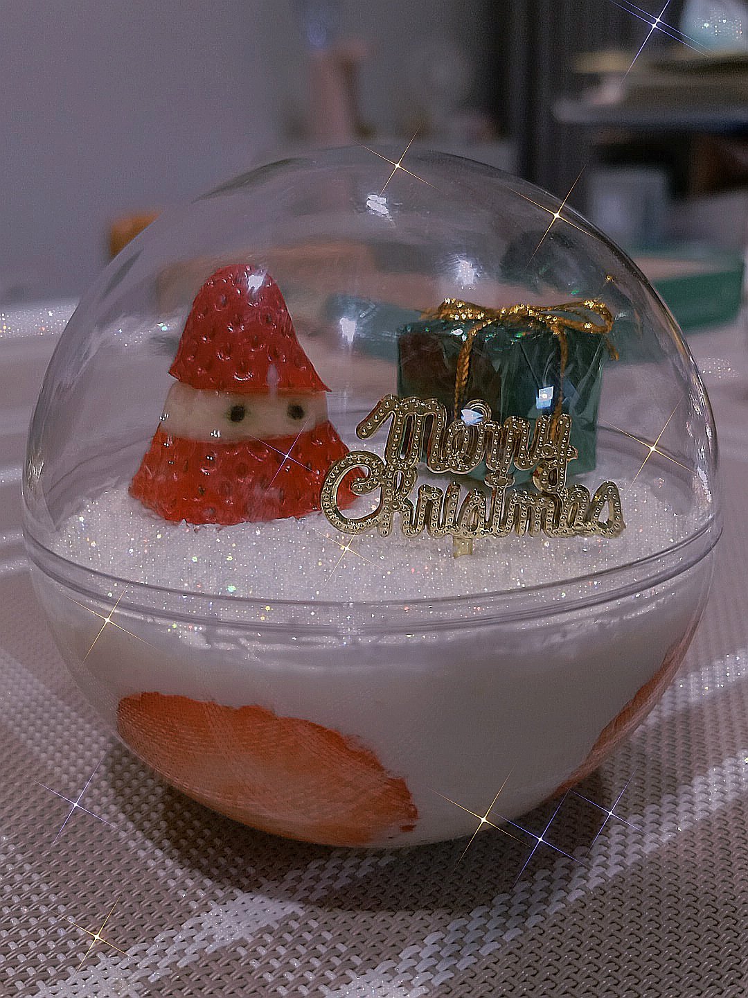 圣诞水晶球慕斯