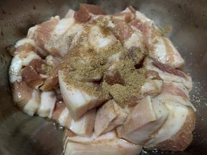 黄豆绿豆粉蒸肉的做法 步骤2