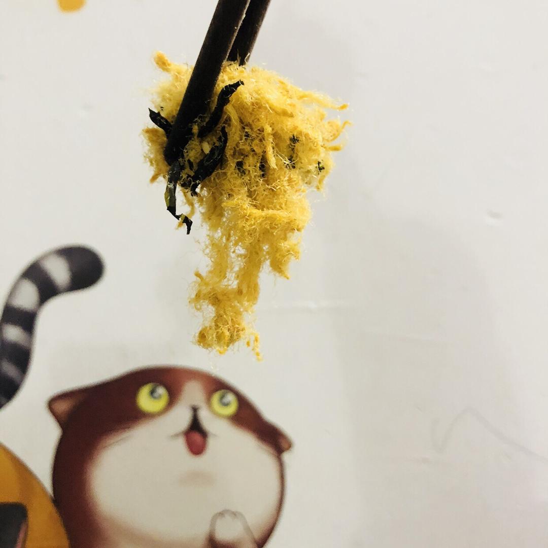 面包机肉松，超级松绒，胡萝卜味肉松的做法