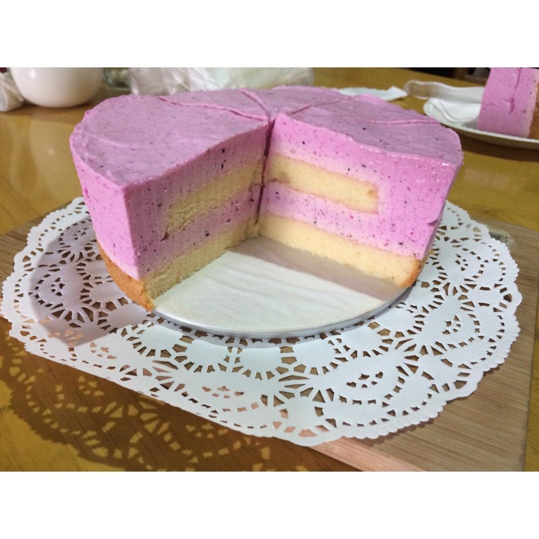 火龙果抹茶慕斯