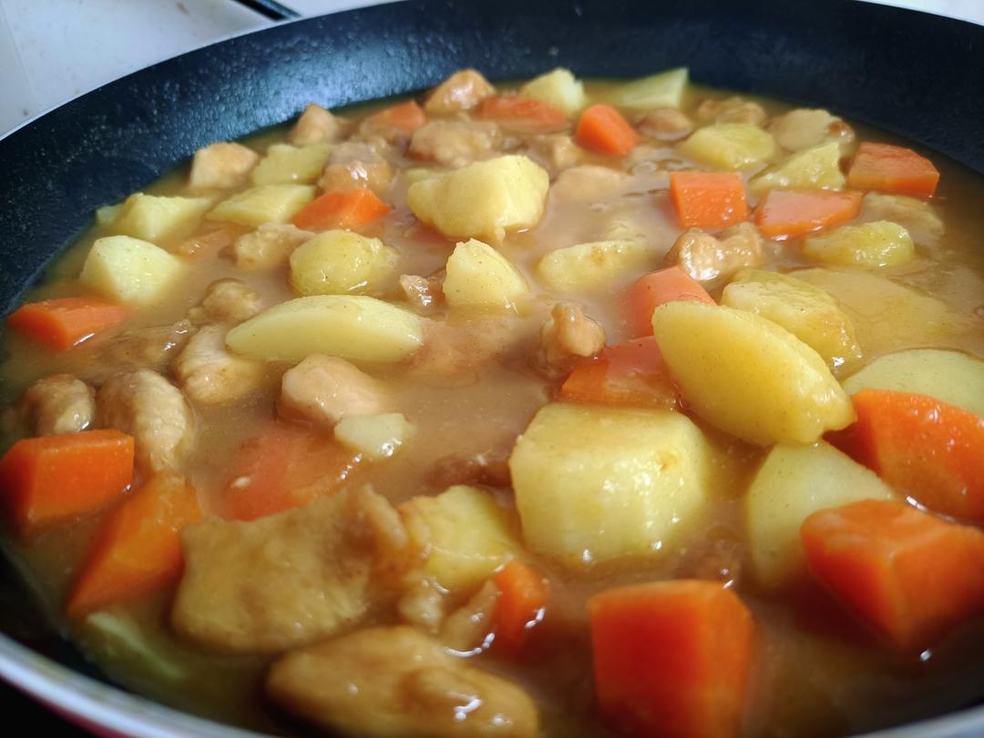 咖喱鸡肉的做法