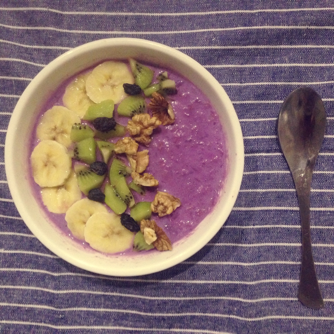 紫薯隔夜燕麦粥