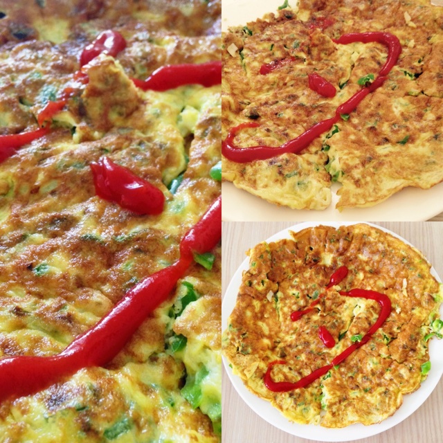 青椒鸡蛋饼