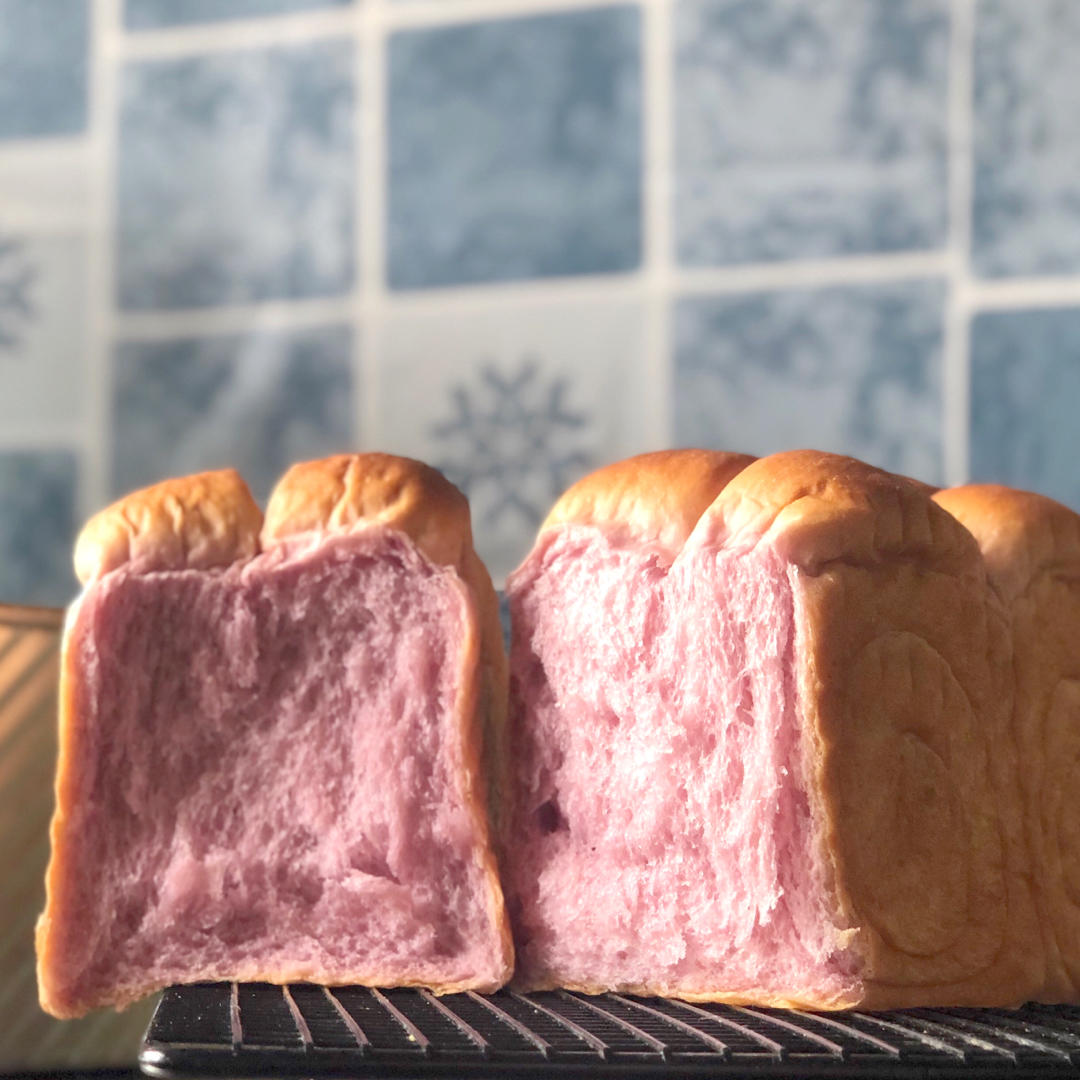 玩转面团——紫薯吐司（70%冷藏中种法）