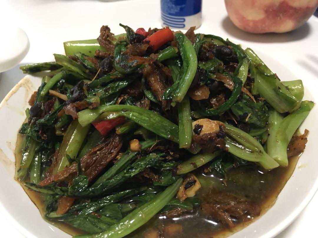 豆豉鲮鱼油麦菜