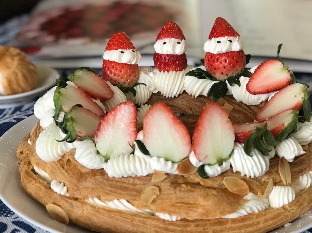 花环泡芙---圣诞节应景