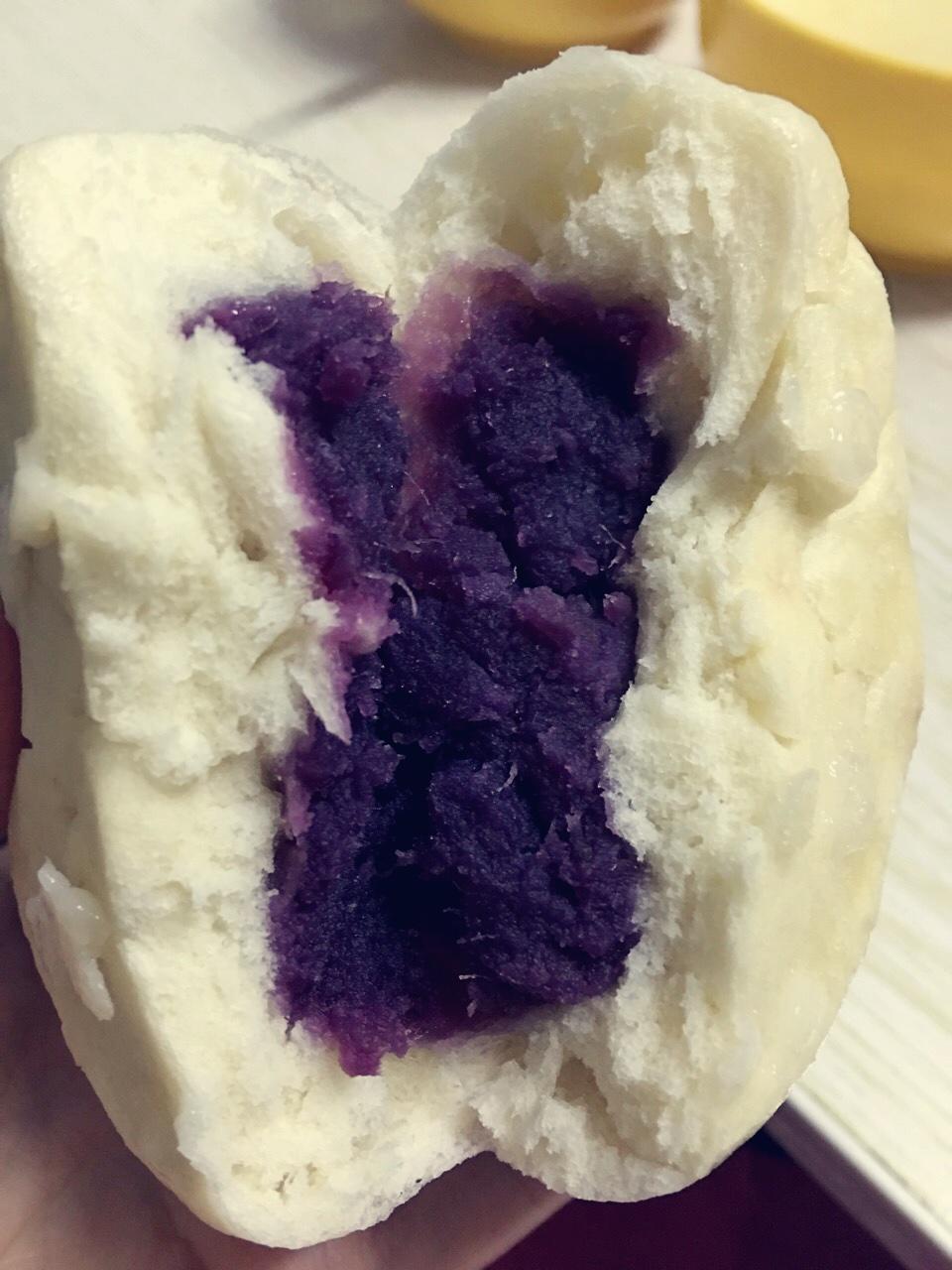 紫薯馅馒头（面包机版）的做法