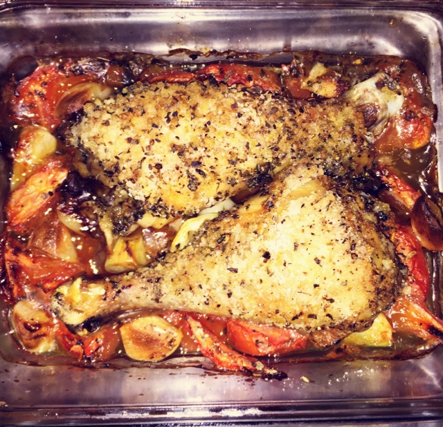 番茄大蒜香草烤鸡腿（庄祖宜）