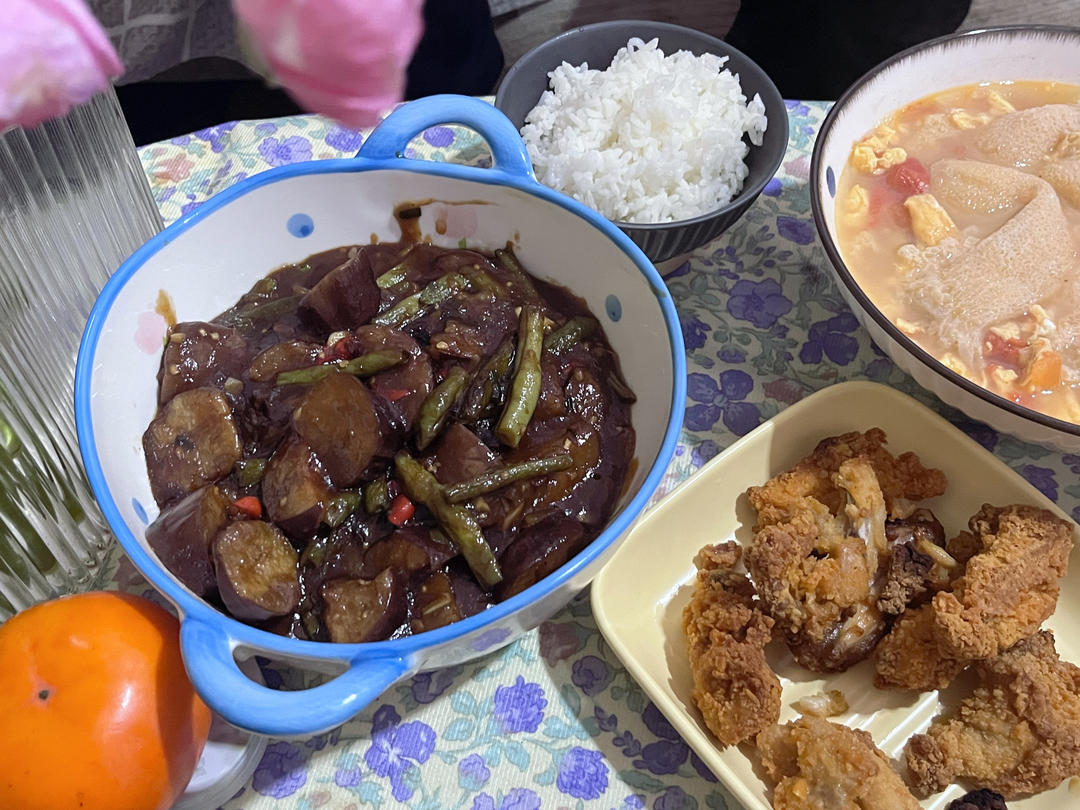 豆角烧茄子