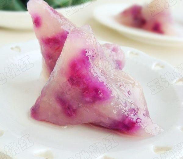 紫薯水晶粽的做法