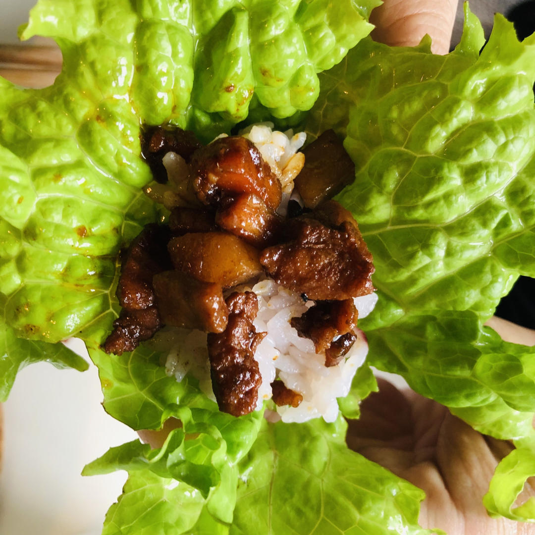 卤肉饭味的香菇肉燥--速速开饭