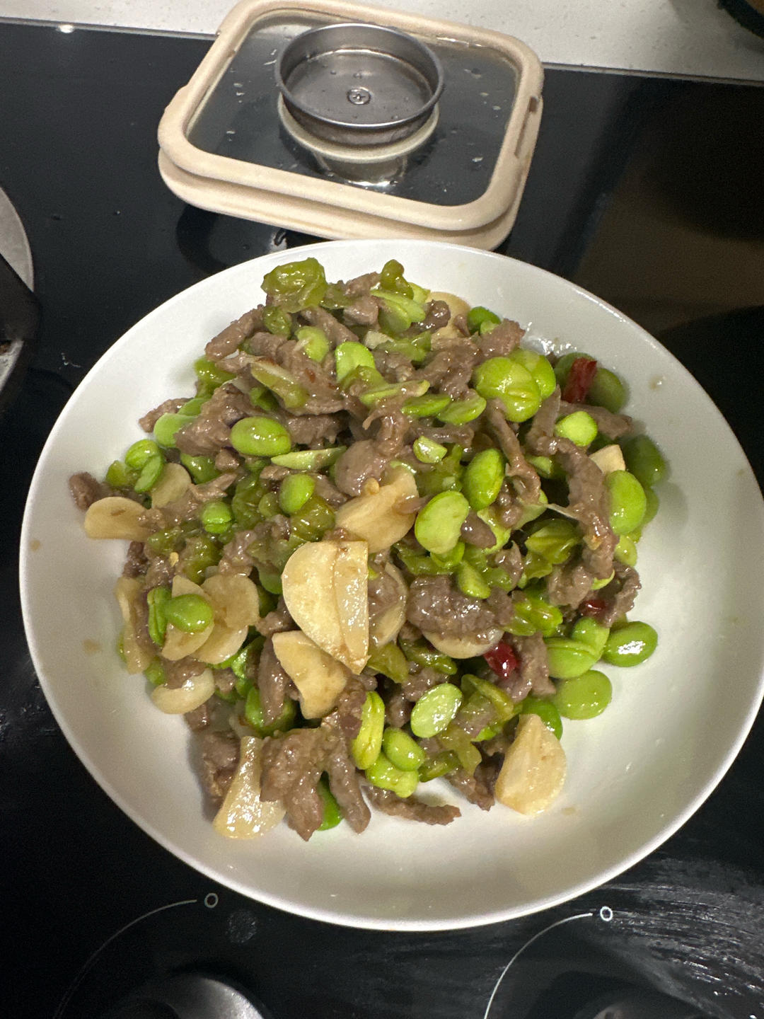 超香超好吃的毛豆炒牛肉